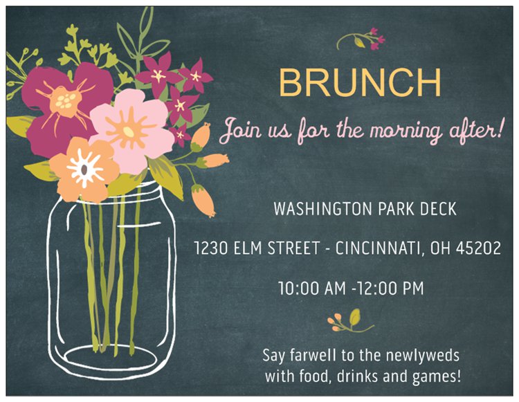 Brunch Invitation Front