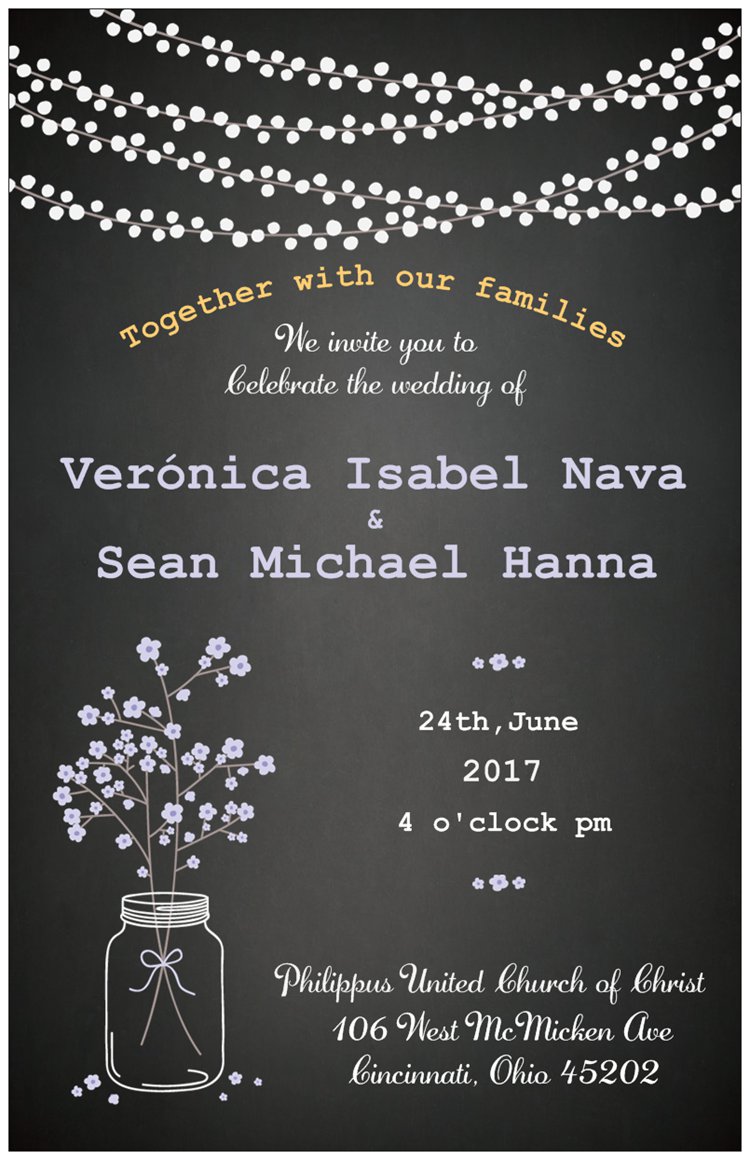 Reception Invitation Front