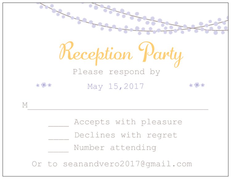 RSVP Reception