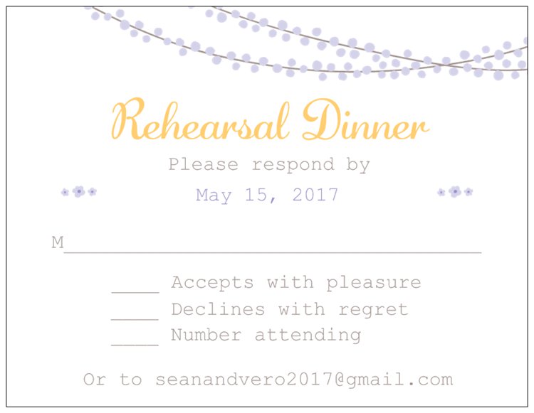 RSVP Rehearsal